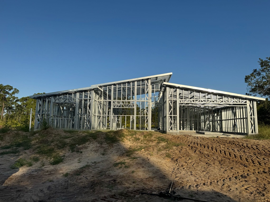 Residential light steel frame structure